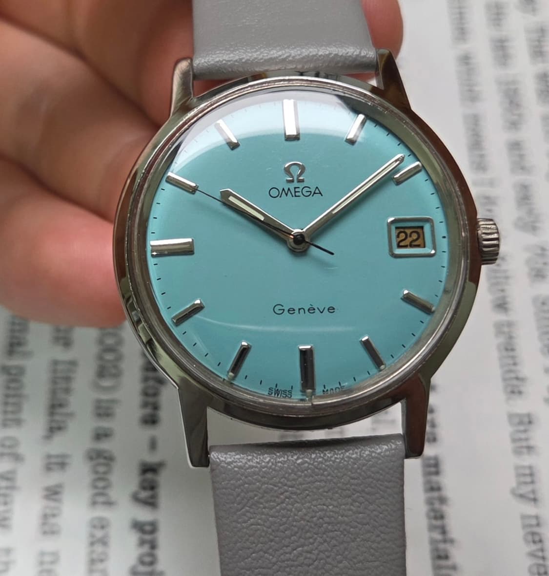 빈티지 오메가 제네브 싱글데이트 민트 600번대 수동 메커니컬 드레스워치 상품이미지10