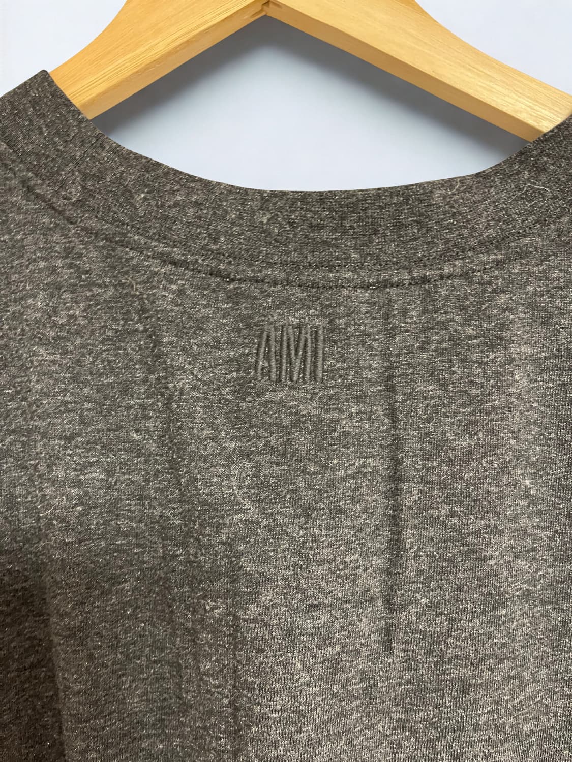 아미 AMI 패치 로고 반팔 티셔츠 차콜 상품이미지4