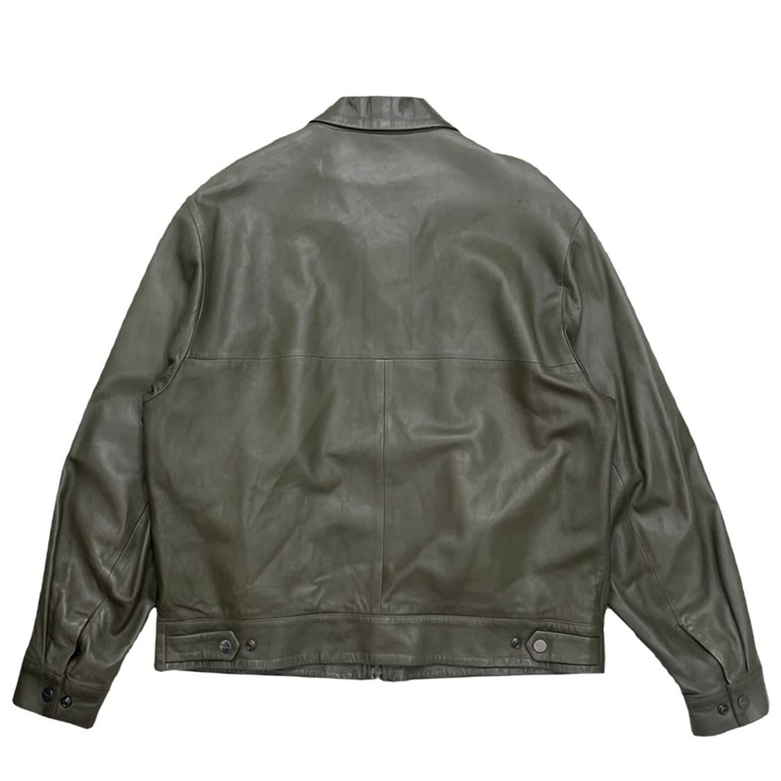 Salvatore FERRAGAMO 레더 자켓 카키 50 상품이미지9