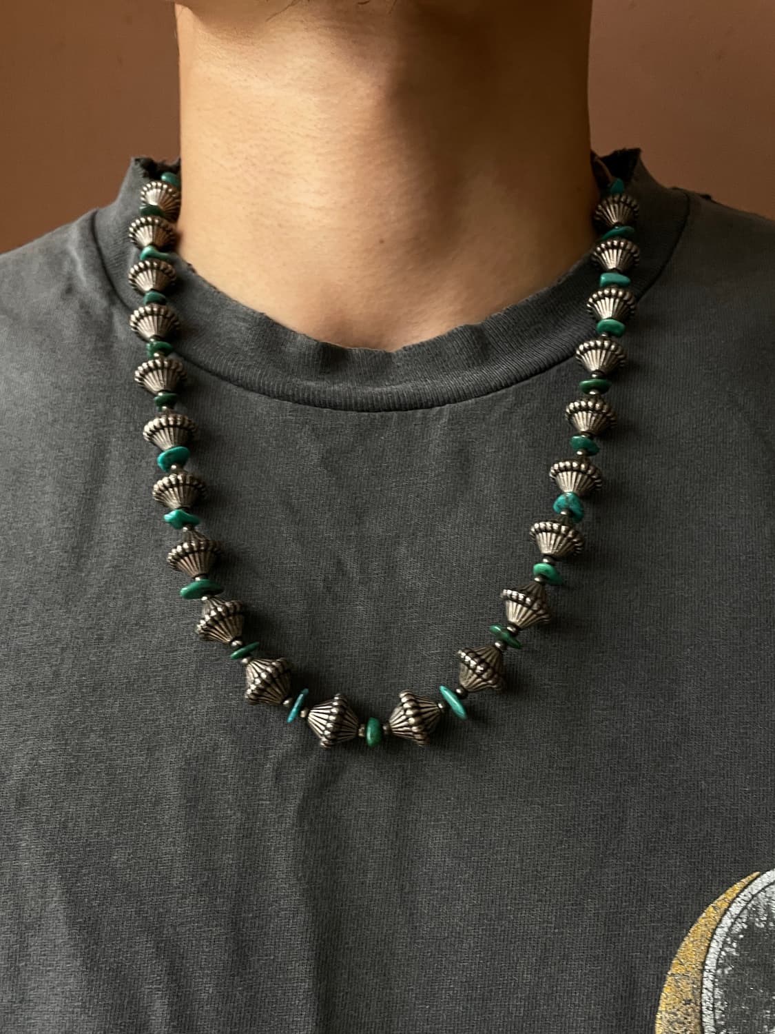 Native American Turquise & Silver Beads 상품이미지2