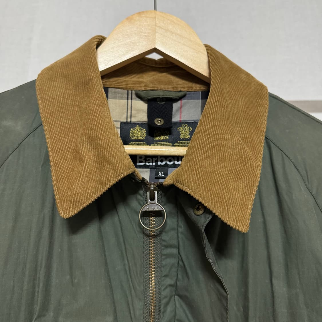 바버 왁스 자켓 올리브 XL 상품이미지2