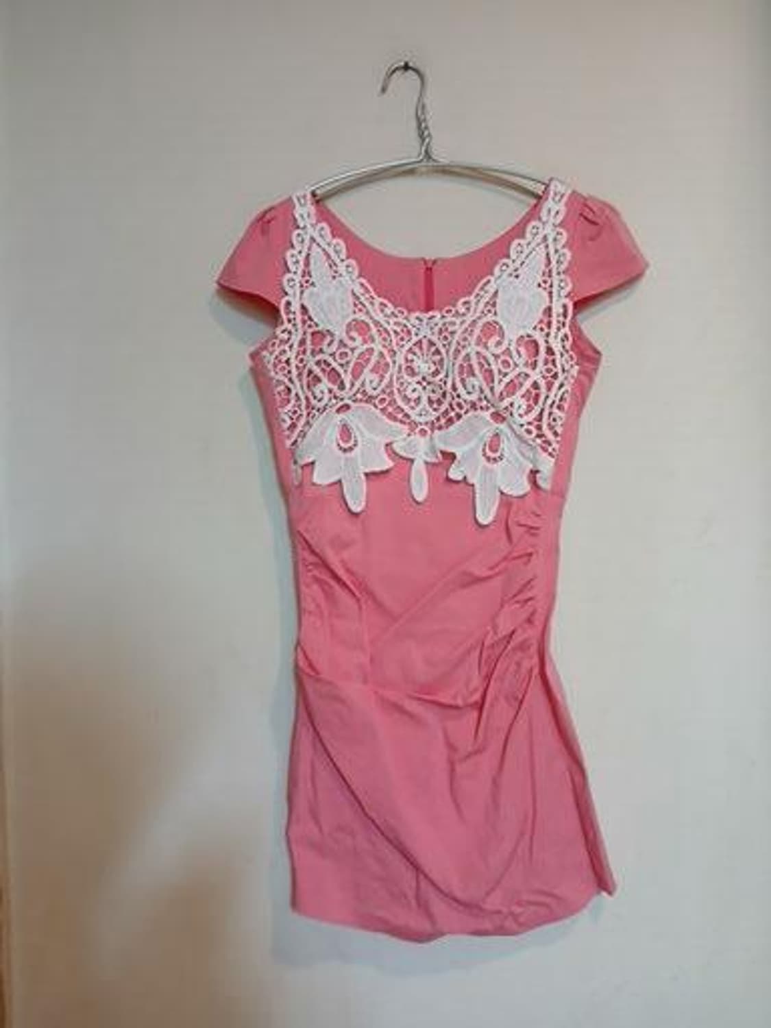 나롱쥐 원피스 캡소매 홀복 섹시 레이스 캡 드레스 하객 파티 데이트룩 상품이미지1