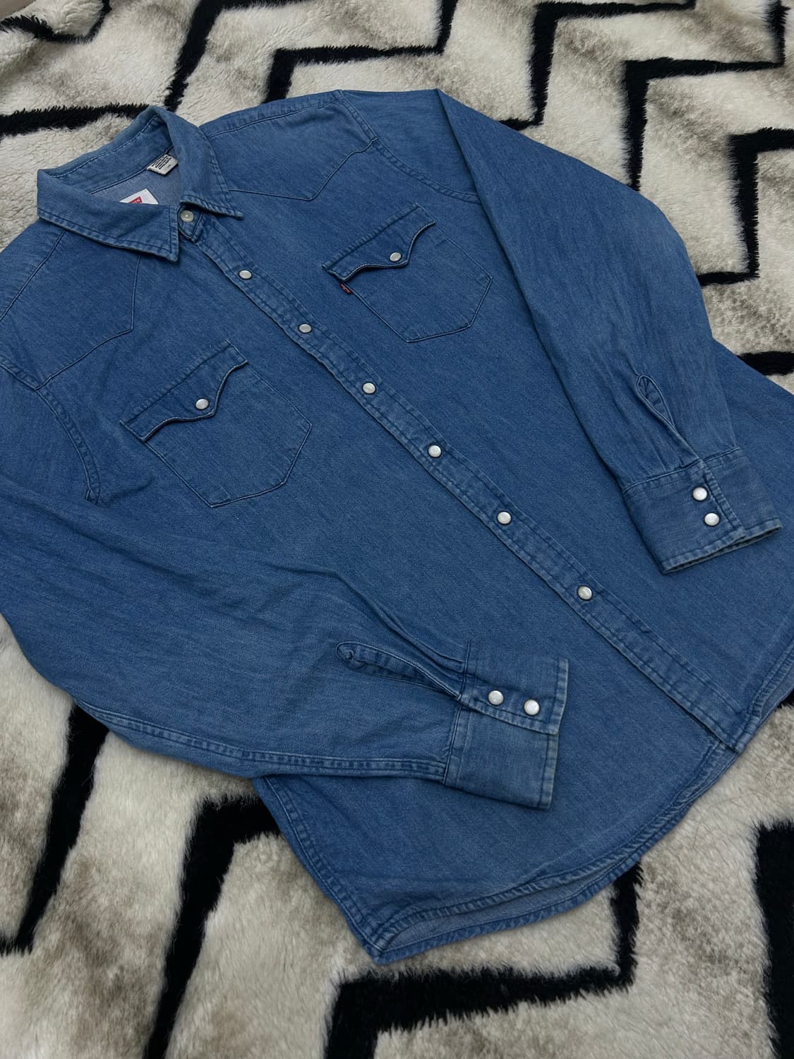 [L]리바이스 웨스턴 데님 셔츠/중청 상품이미지2