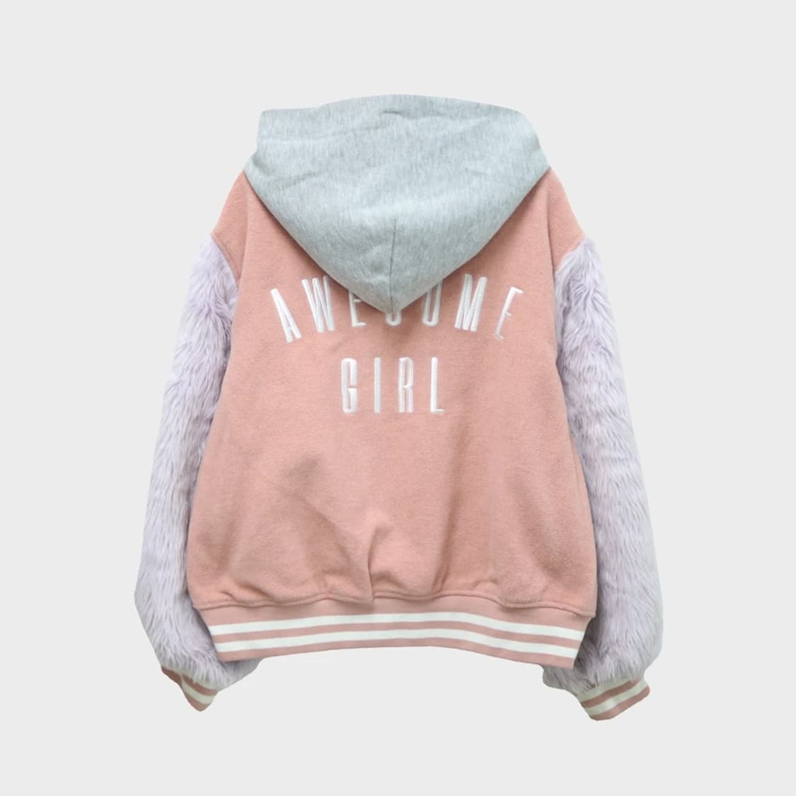 JUNIOR SWEET 퍼 포인트 울 혼방 야구 점퍼 61193 상품이미지2