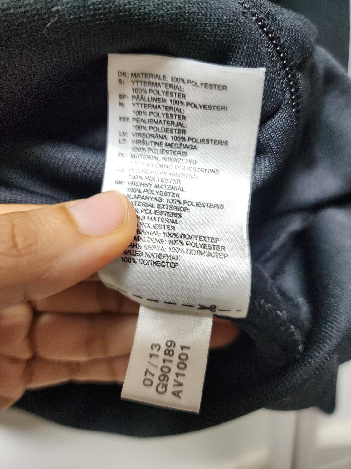 (해외판) 아디다스 첼시 블랙 실버삼선 져지 (S) 상품이미지6