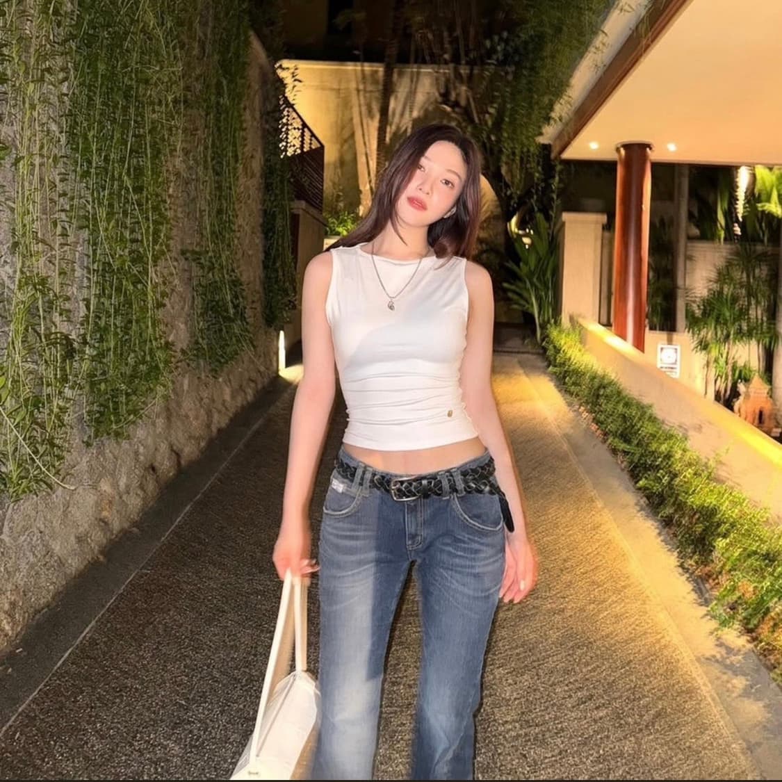 [새상품] 플리즈노팔로우 25 빈티지 워싱 부츠컷 데님 S 상품이미지3