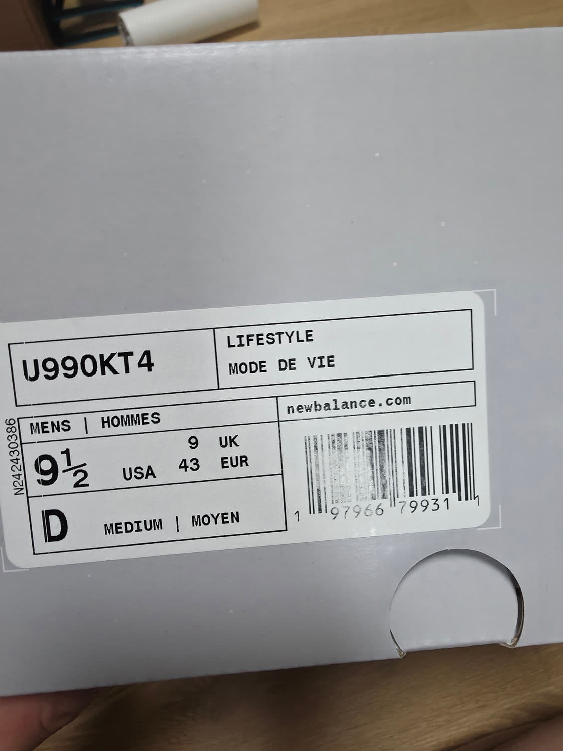 뉴발란스 x 키스 990v4  문락 275 상품이미지3
