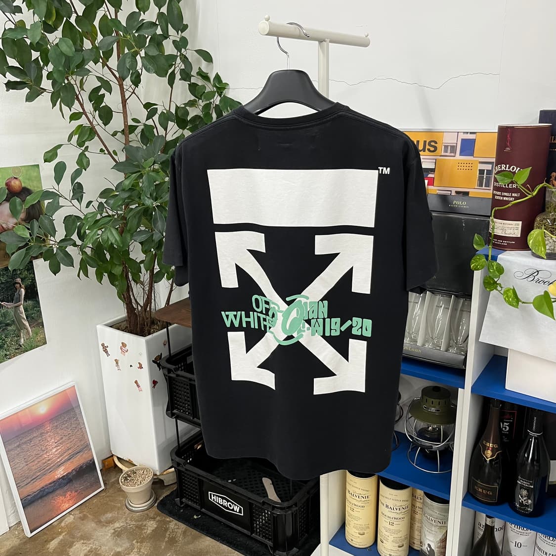 오프화이트 반팔 티셔츠 XS 상품이미지5