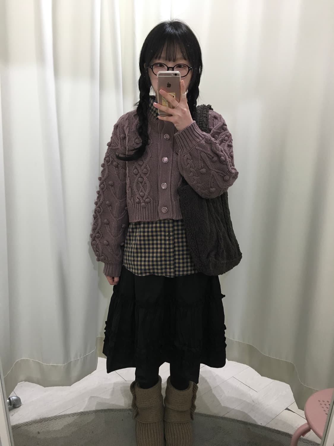 마제스틱 폼폼이 가디건 상품이미지2