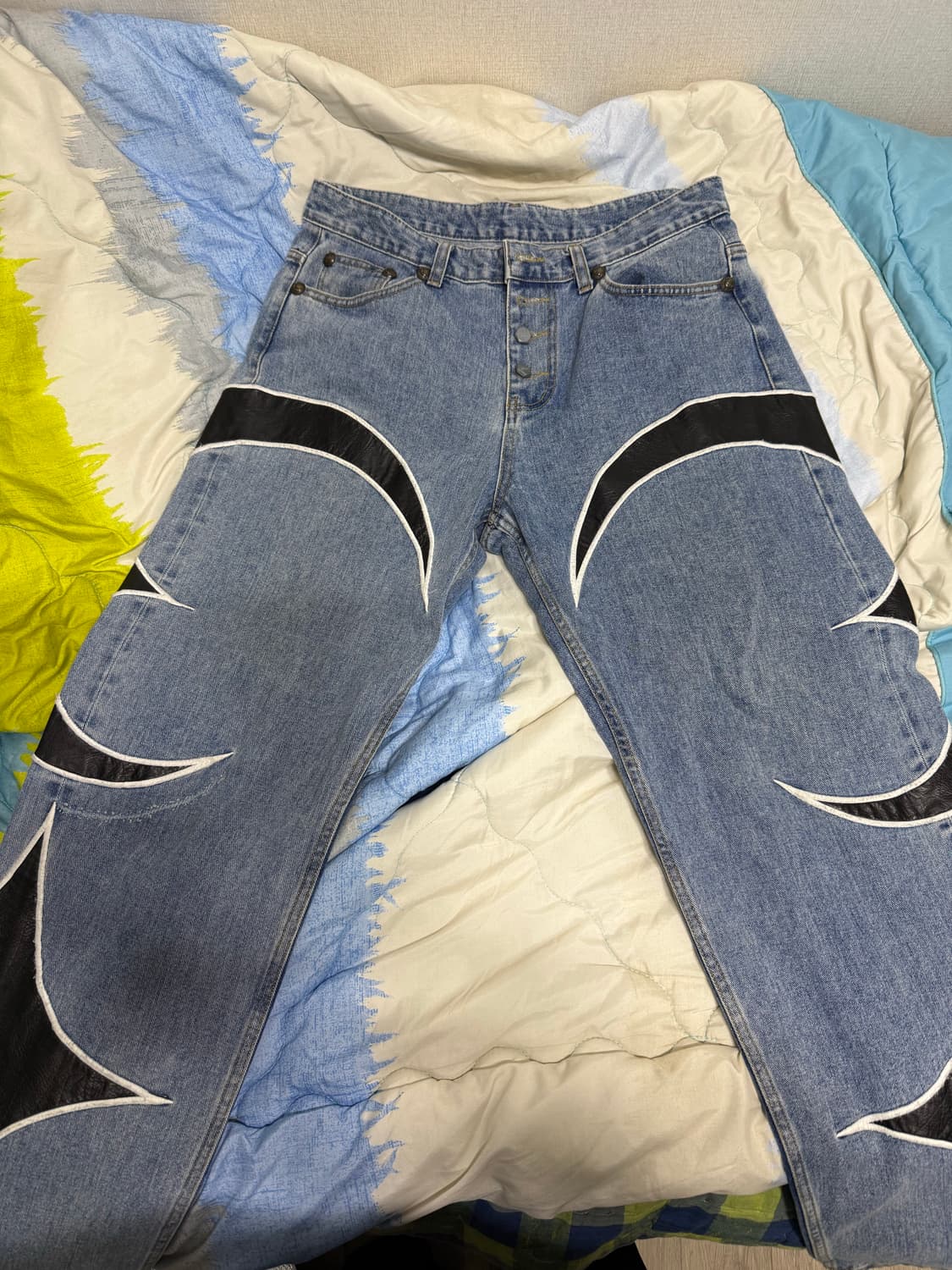 떠그클럽 레더워싱데님팬츠 M 상품이미지2