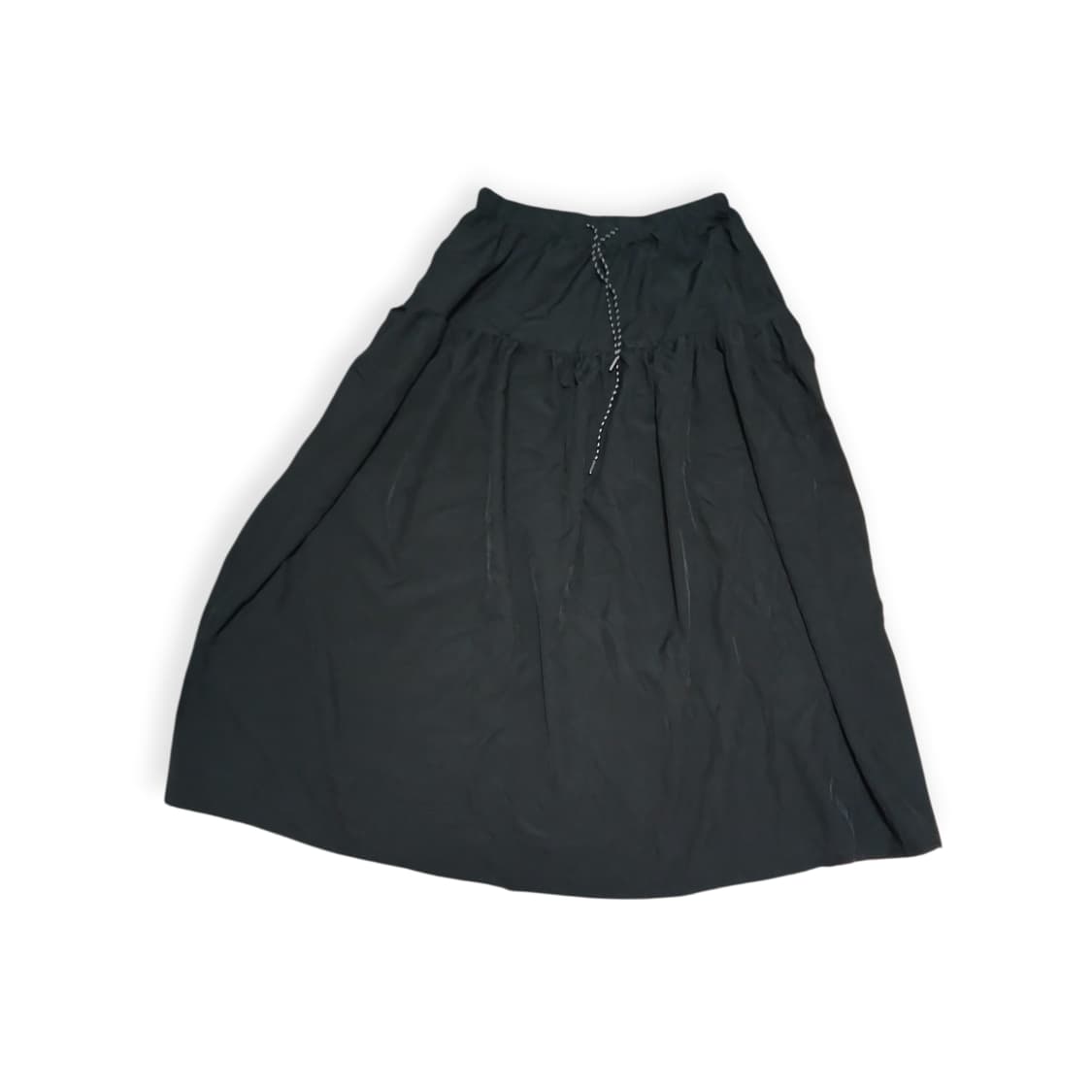 스트링 블랙 스커트 상품이미지1