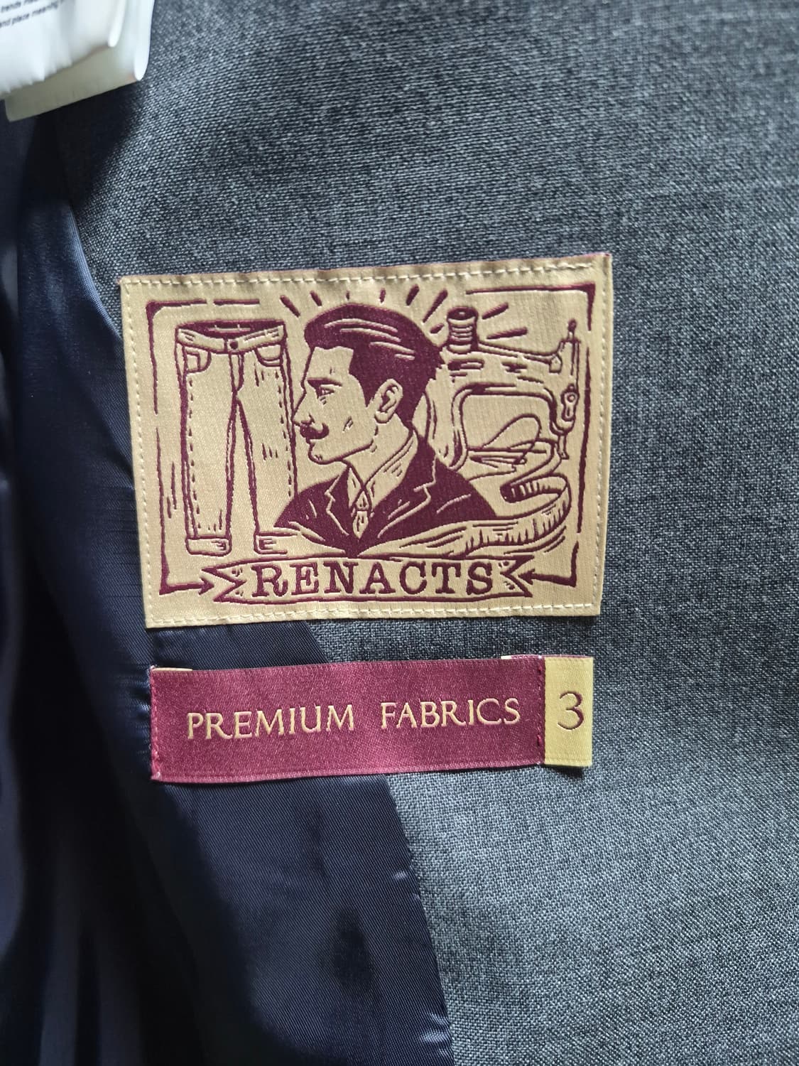 [3] 리넥츠 브라운오씨 울 색 컷 블레이저 그레이 상품이미지3