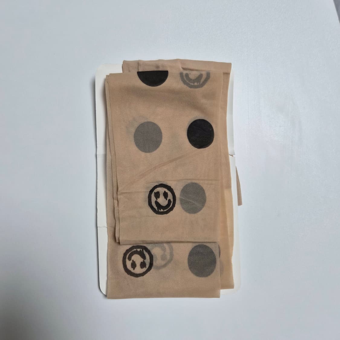 스마일 도트 프린트 시어 팬티스타킹 상품이미지1