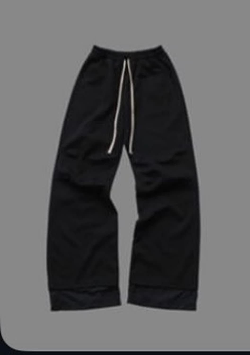 wapworks  w091 플레어 레이어드 스웻팬츠 블랙 상품이미지1