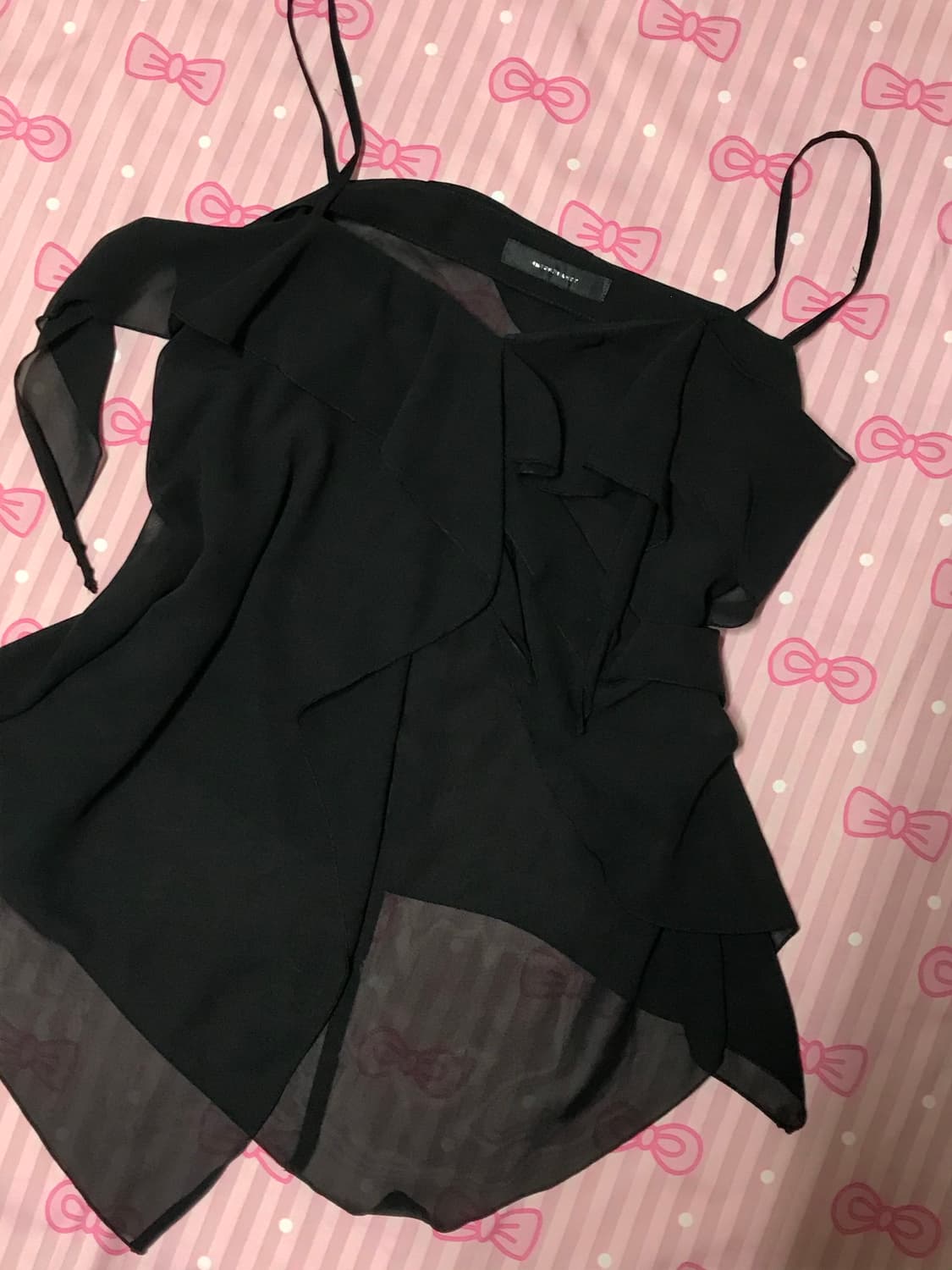 고딕룩 고스룩 벨벳 가디건 슬리브리스 상품이미지5