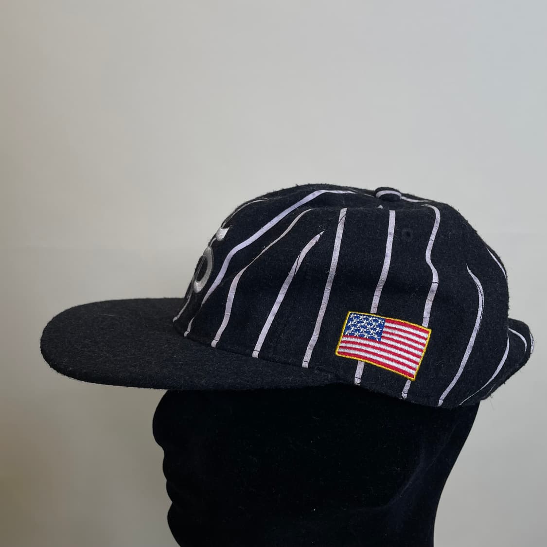 Stussy 스투시x 이벳필드 플란넬 스트라이프 울 캡 상품이미지2