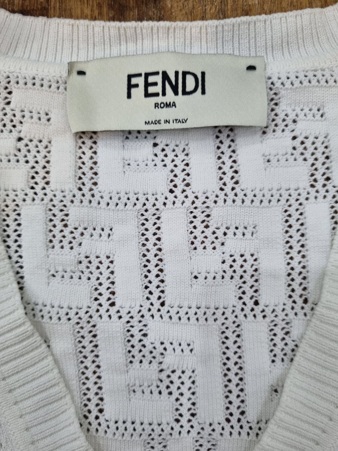 펜디 FF 로고 가디건 화이트 XS 상품이미지3