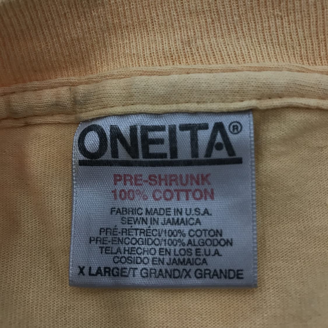 ONEITA 오네이타 90s USA 캘리포니아 반팔 [XL] 상품이미지5