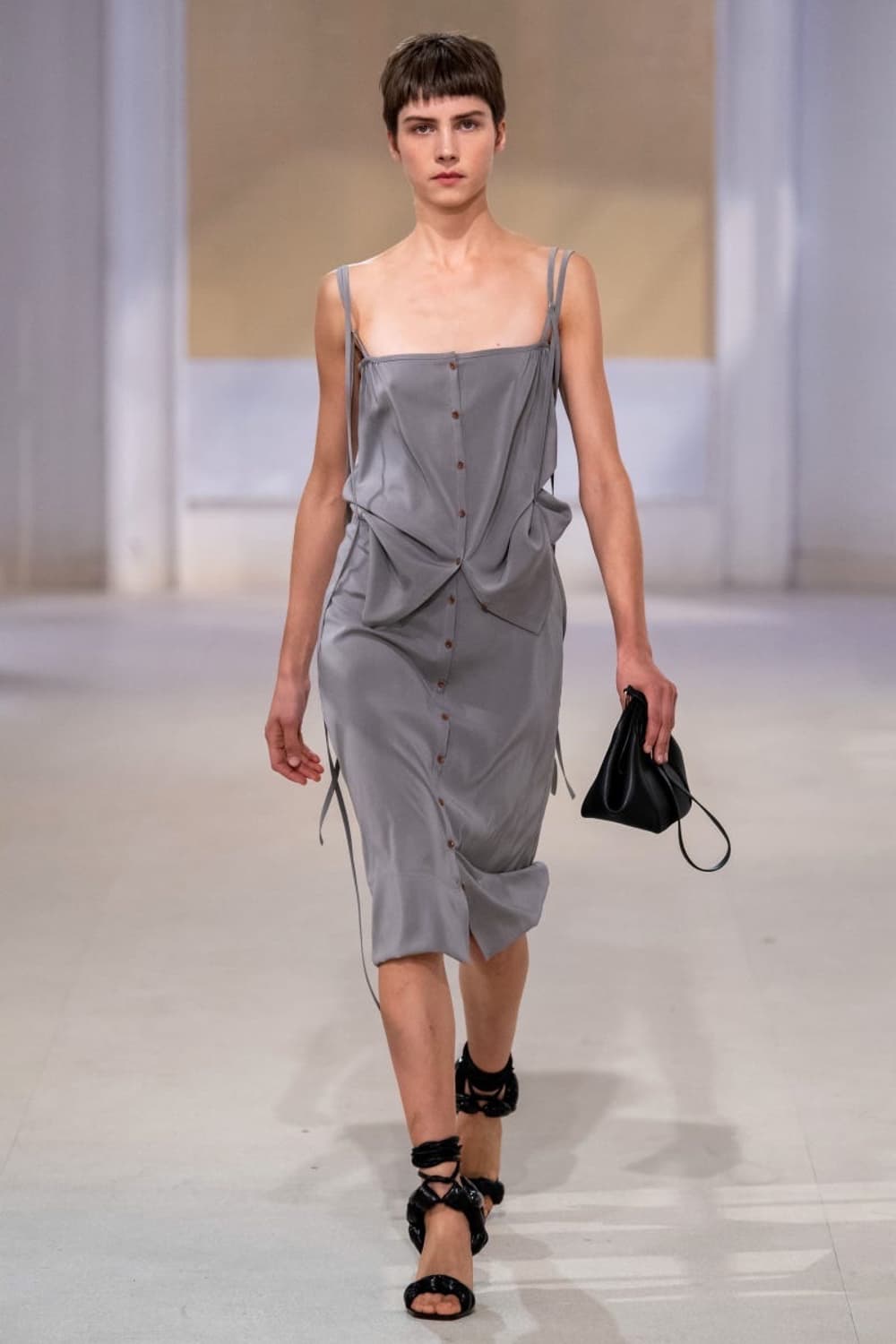 르메르 Lemaire Grey Silk Caraco Tank Top 상품이미지1