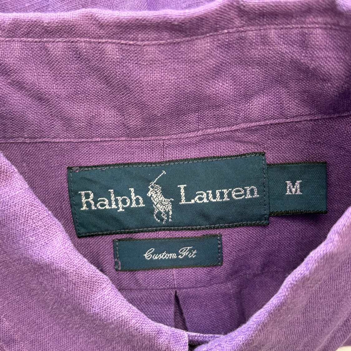 M 폴로랄프로렌 린넨 퍼플 셔츠  상품이미지4