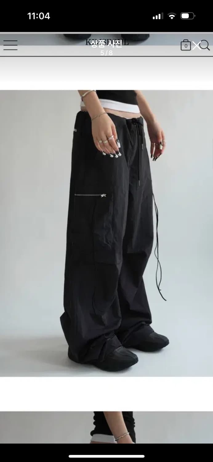 새상품) 킴서울 킴즈서울 swish 카고팬츠 블랙 상품이미지3