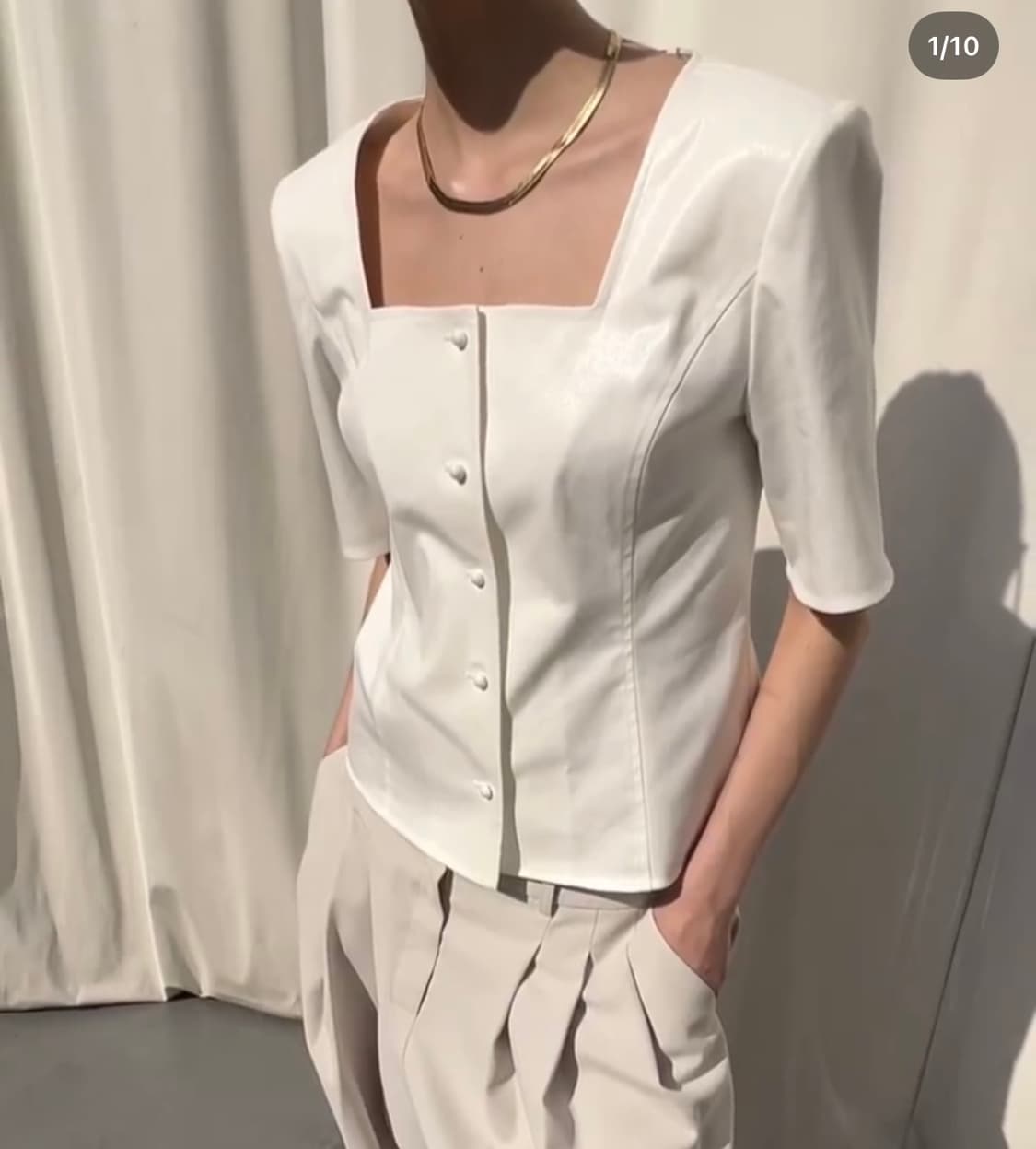 드래곤블루스 펄 스퀘어넥 자켓 상품이미지2