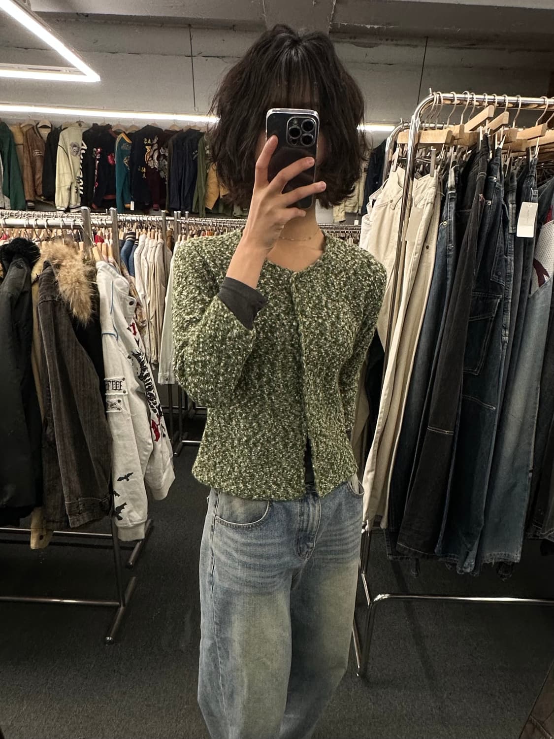 OS)Japanese vintage 여성 니트 가디건 상품이미지1