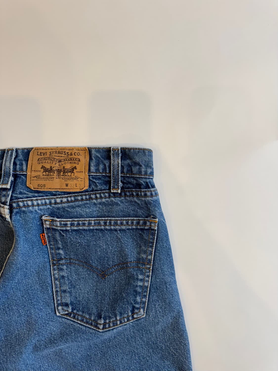 Levi's 505 Orange Tab Straight Denim 상품이미지4