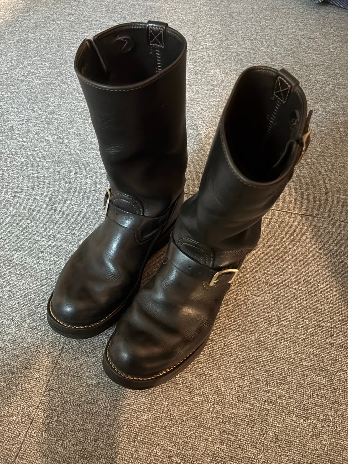 [11.5D] 웨스코 보스 블랙  엔지니어부츠 상품이미지1