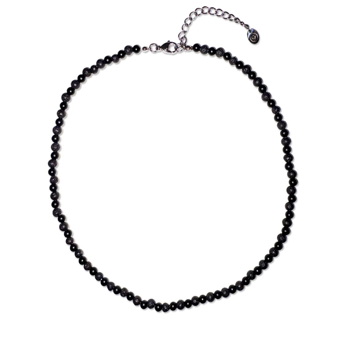 스톤 볼 목걸이 ( 오닉스 x 화산석 ) 상품이미지1