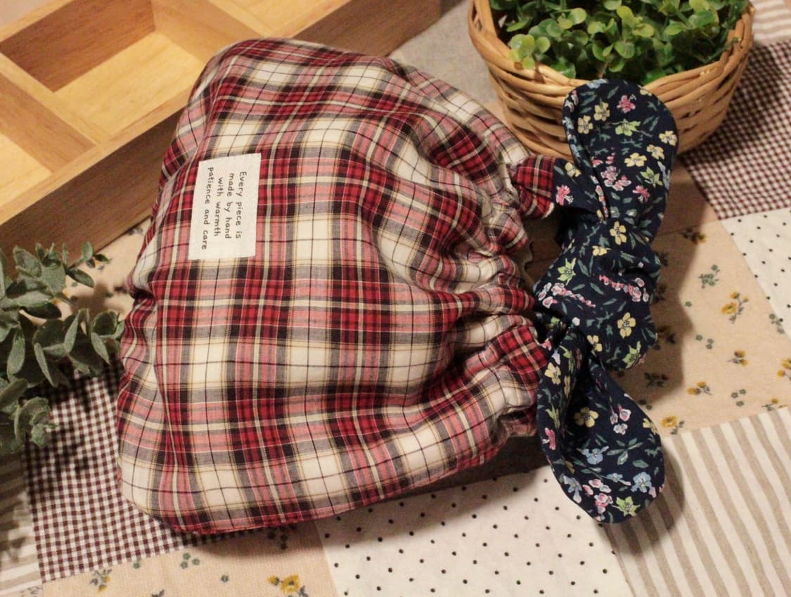 핸드메이드 리본 밴딩 셔링 파우치 상품이미지5