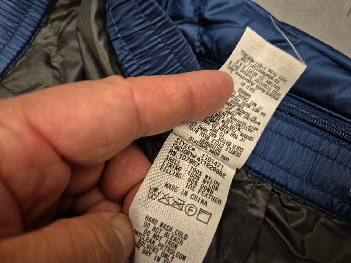 몽벨 덕다운 패딩 팬츠 상품이미지8