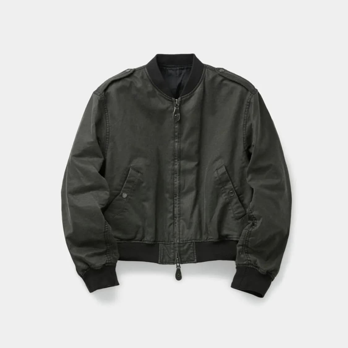 (주우재, RM 착용) 쿠어 스톤 워시드 L2B 봄버 다크브라운 상품이미지3