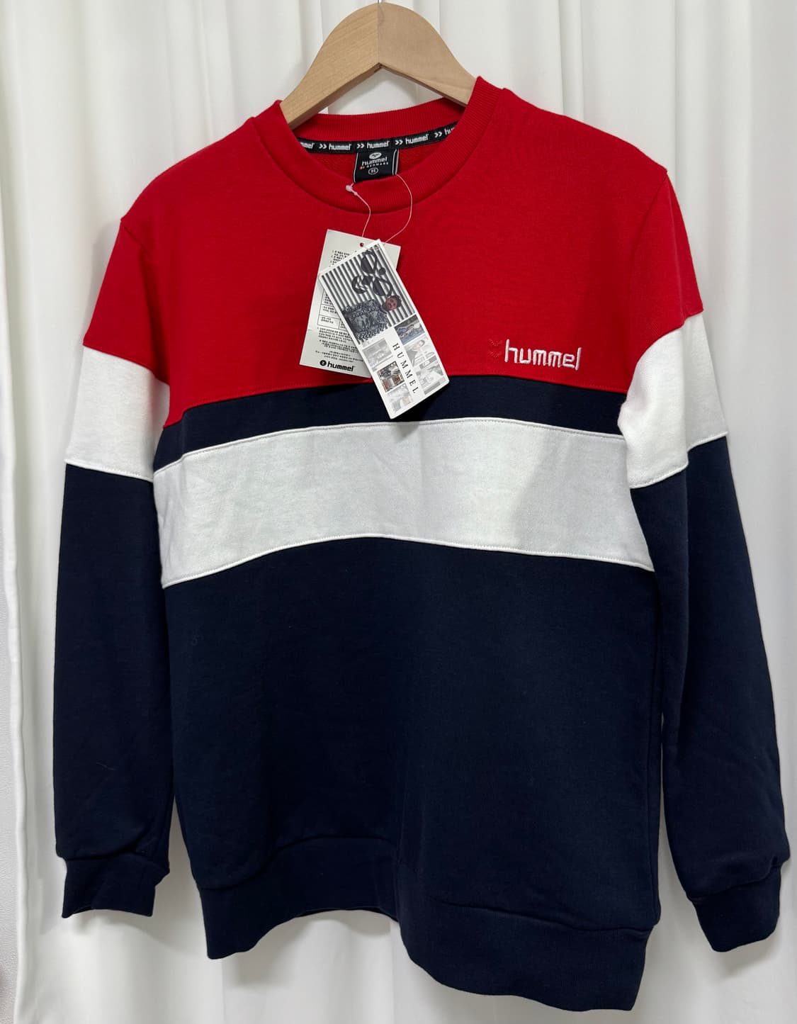 [새상품] 험멜 컬러블록 맨투맨 상품이미지3