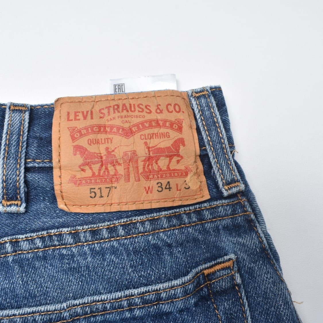 00S 빈티지 리바이스517 청바지 플레어진 굿페이드 데님팬츠 N0031 상품이미지2