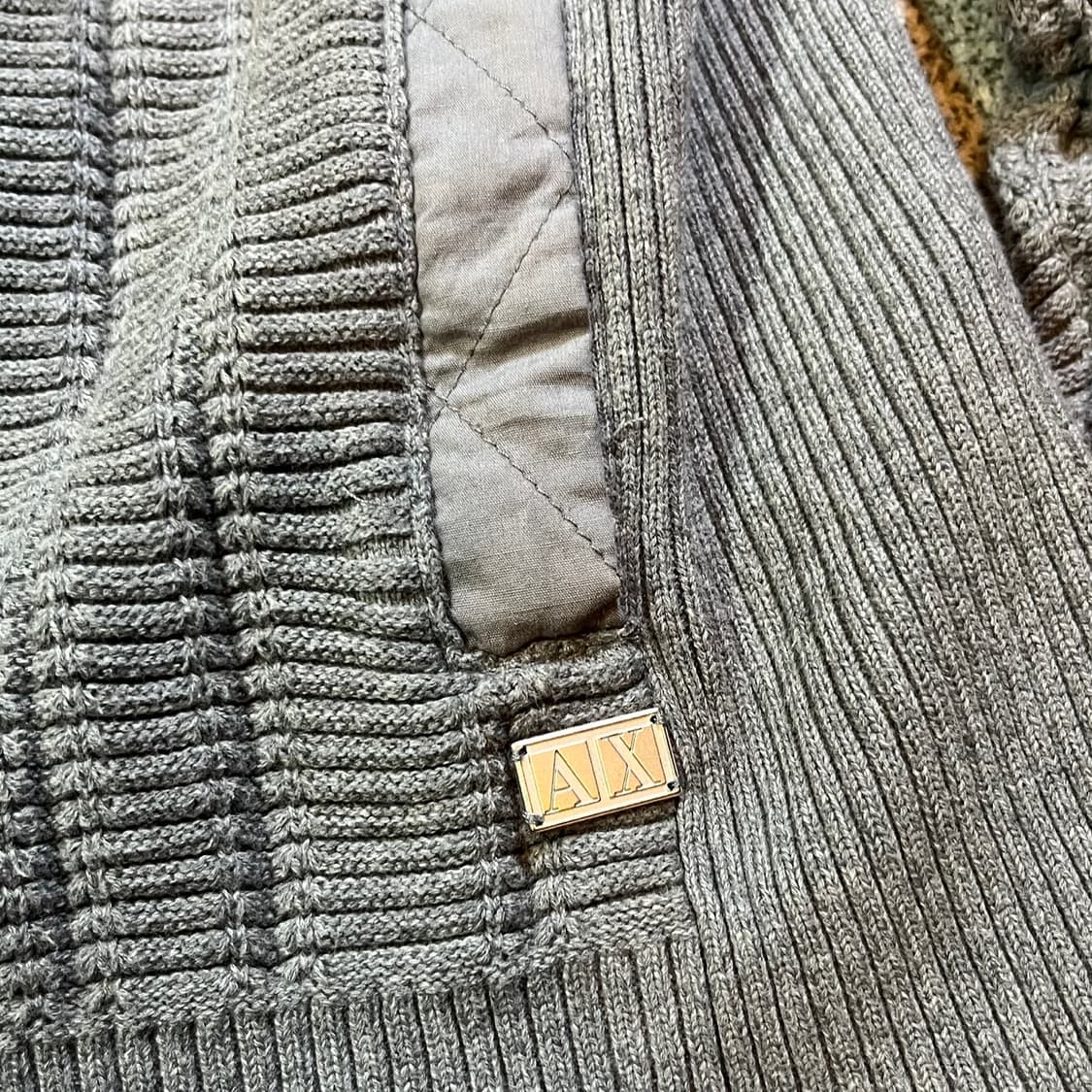 아르마니 익스체인지 숄카라 니트집업 상품이미지3