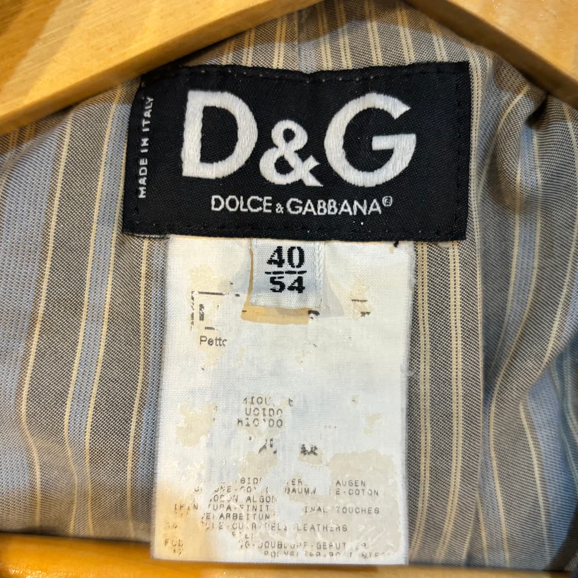 돌체앤가바나 빈티지 워싱 데님 자켓 상품이미지8