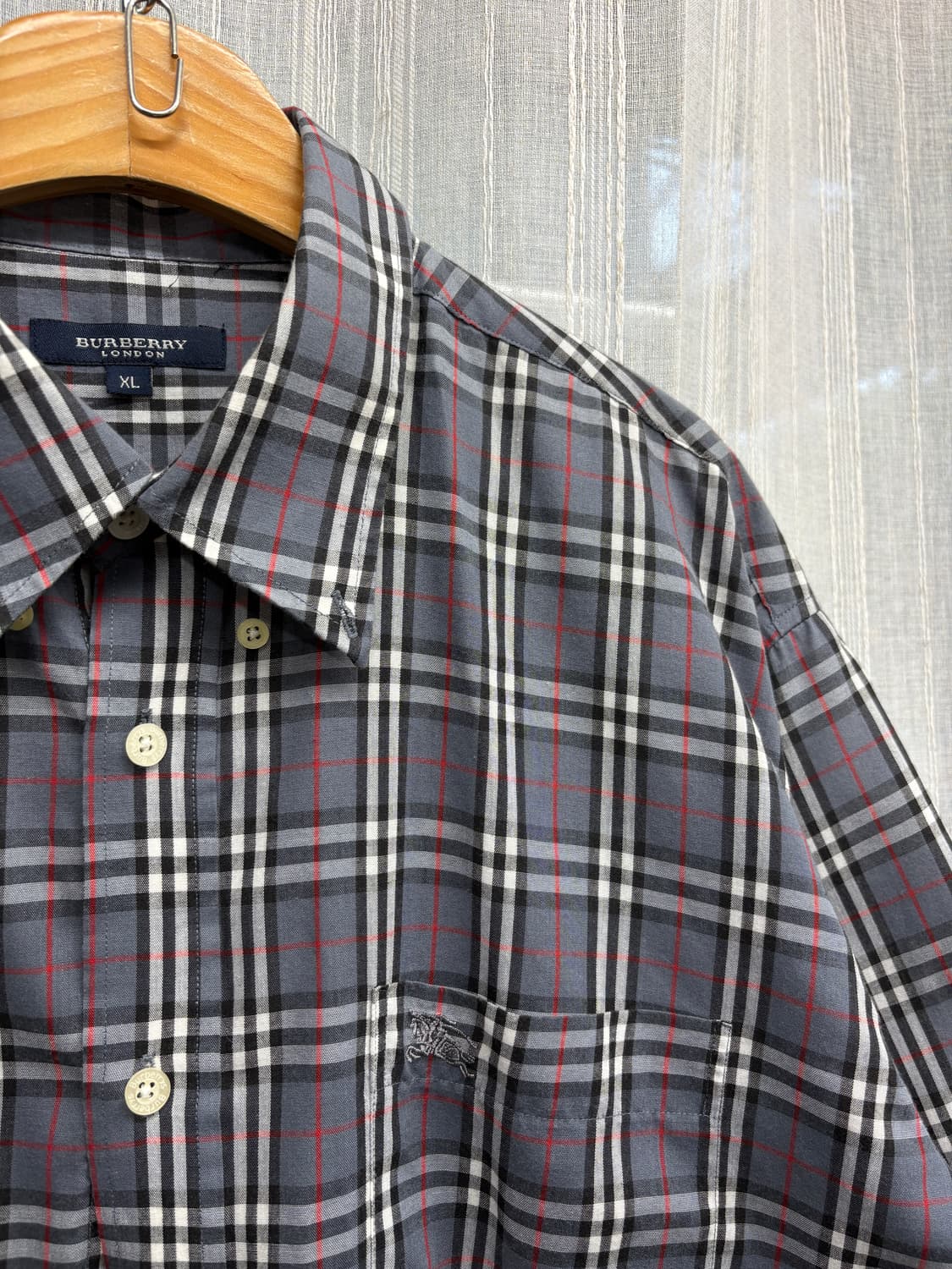 BURBERRY 버버리 아카이브 노바체크 반팔 셔츠 상품이미지5