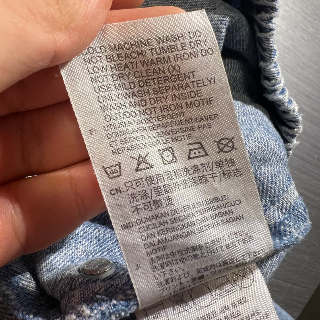 아디다스 중청 연청워싱 트레포일로고 삼선 밴딩 조거팬츠 청바지 데님팬츠 상품이미지7