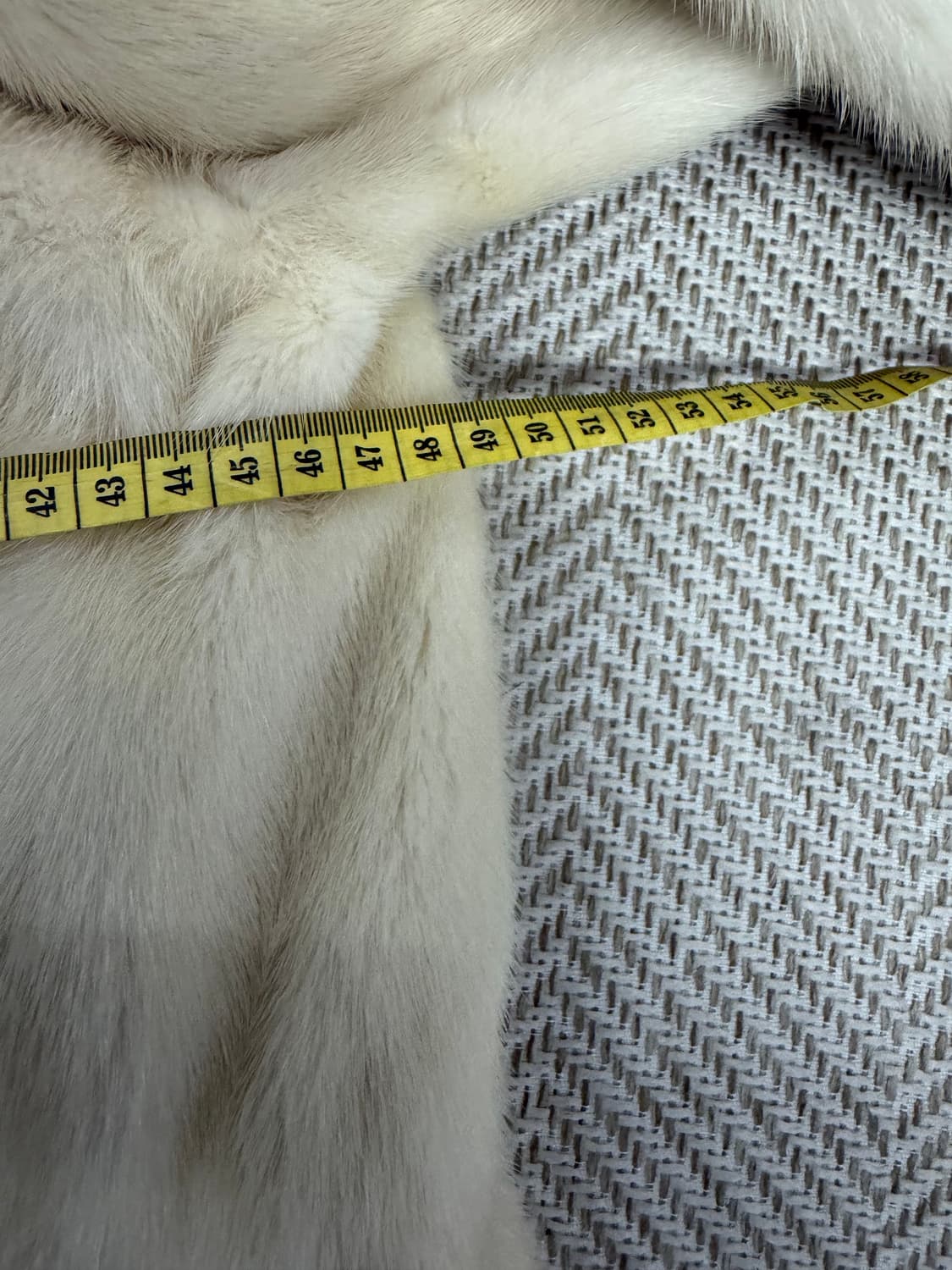 정품) 끌레베 & 진도 A라인 아이보리 천연 밍크 퍼 코트 91 상품이미지9