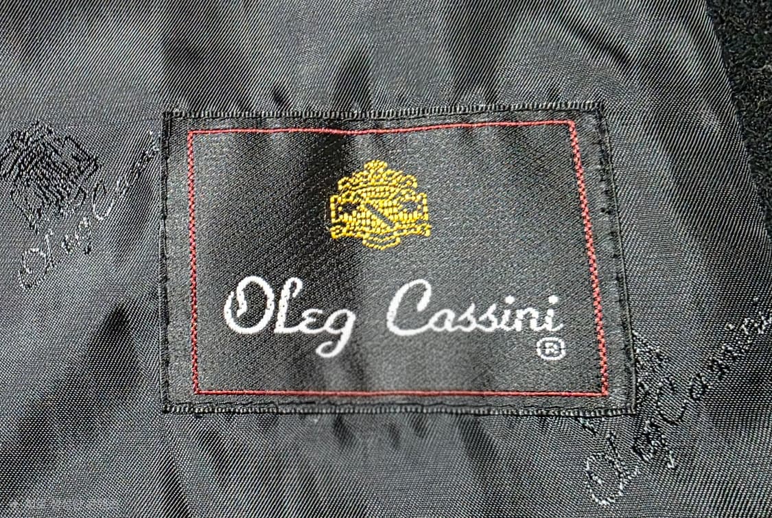 올렉 카시니 캐시미어100% 빈티지 블랙 하프 코트 상품이미지5