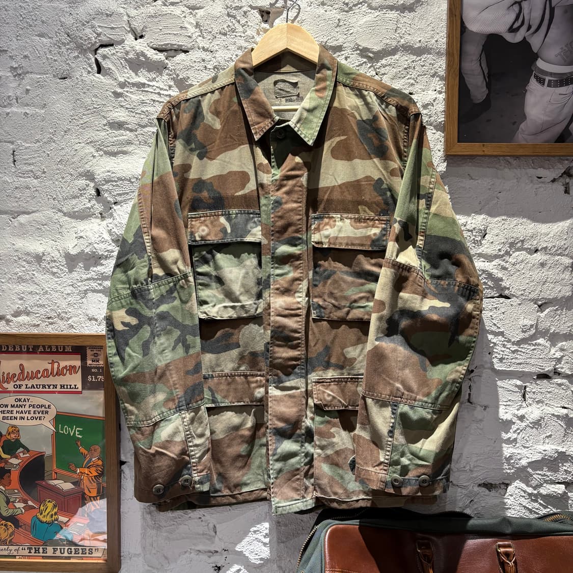 90s BDU미군 우드랜드 밀리터리 포켓셔츠 상품이미지1