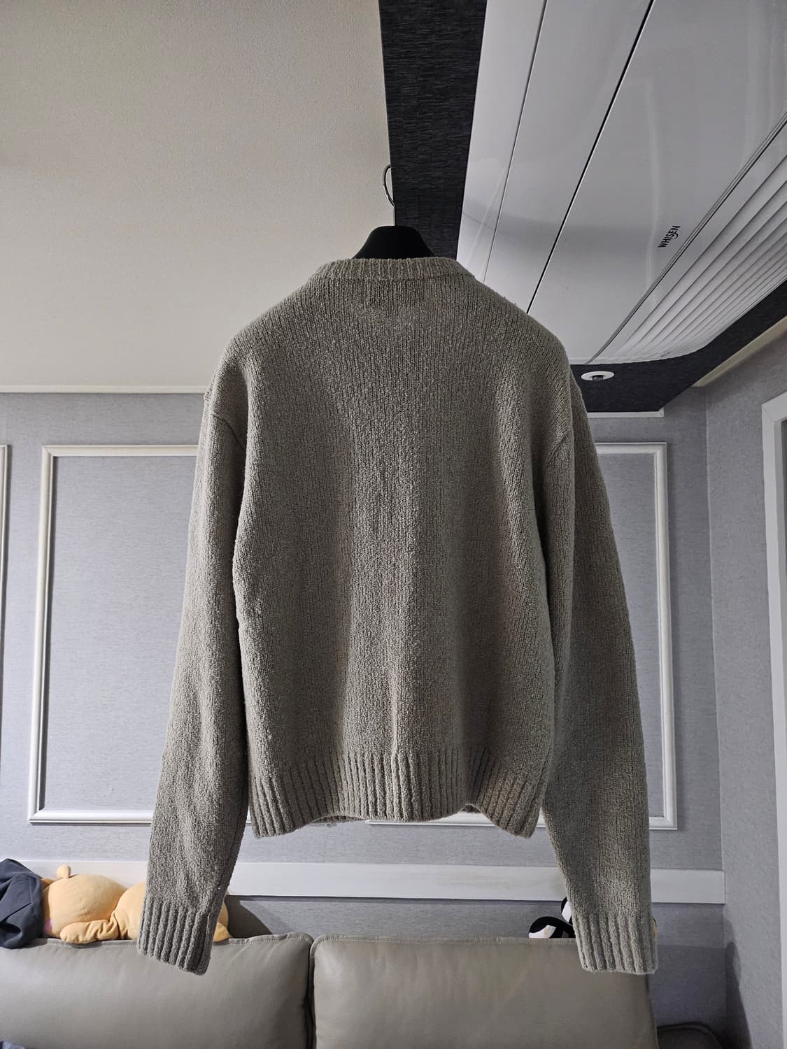 [거의 새것] 토니웩 알파카 가디건 세이지 그레이 xl 상품이미지2