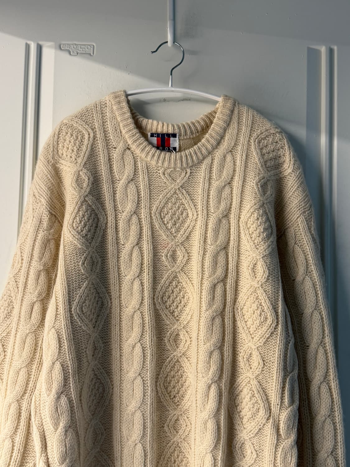 빈티지 피셔맨 스웨터 아이보리 니트 상품이미지3