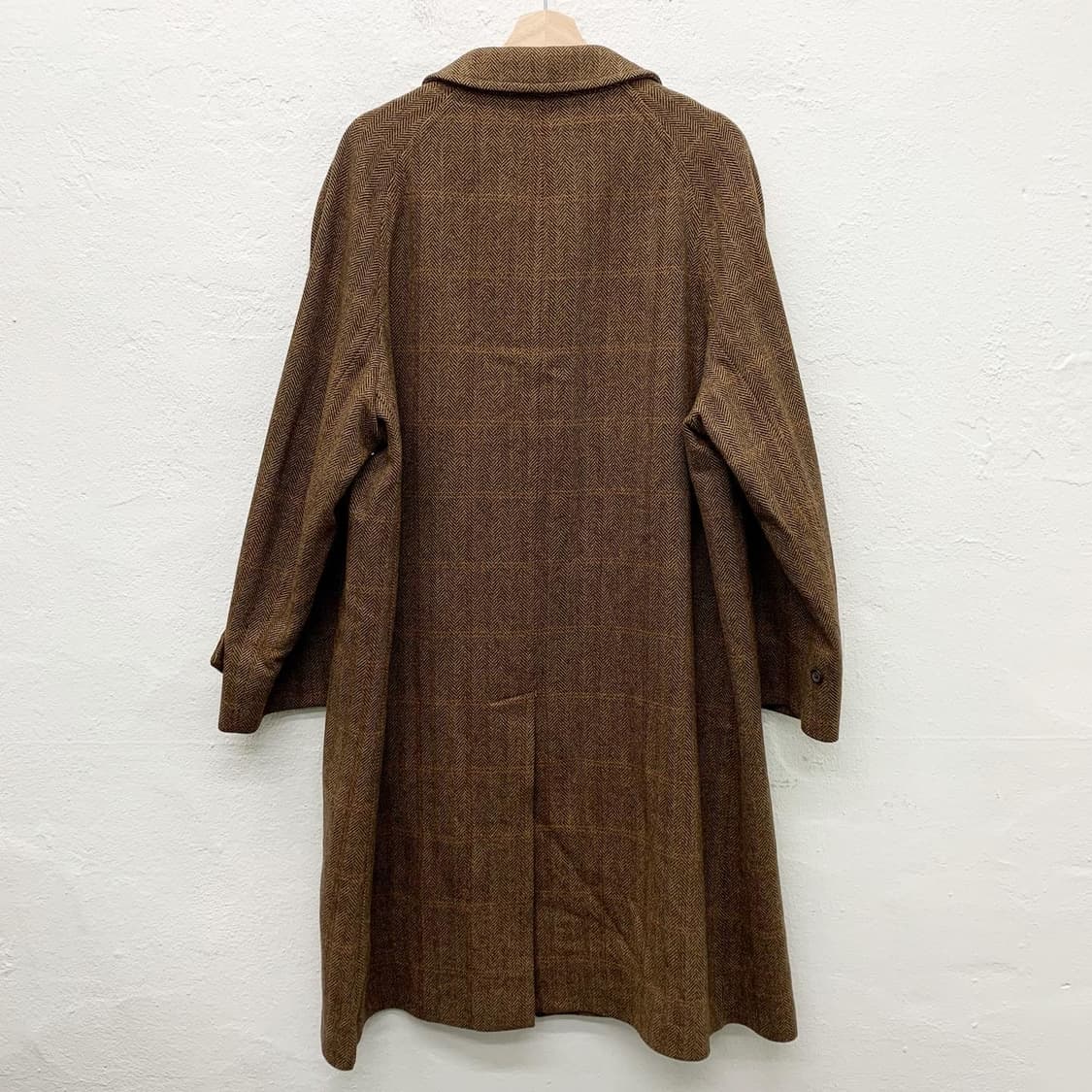 버버리 프로섬 브라운 헤링본체크 울 발마칸 상품이미지4