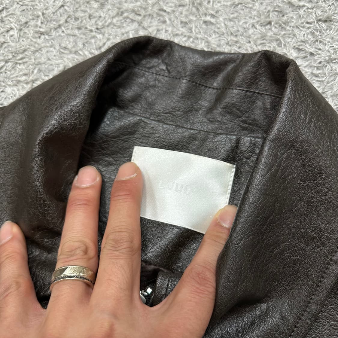 [우먼100] LUUL 레더자켓 상품이미지3