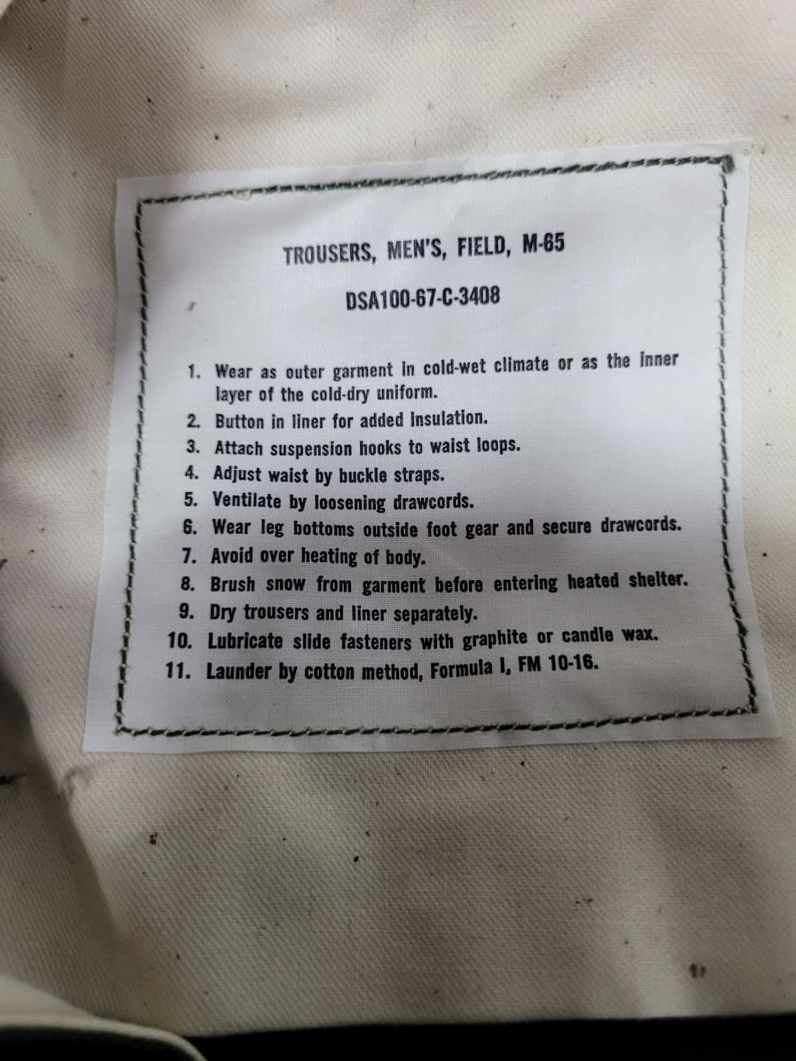 미 빈티지 m65 바지 상품이미지10