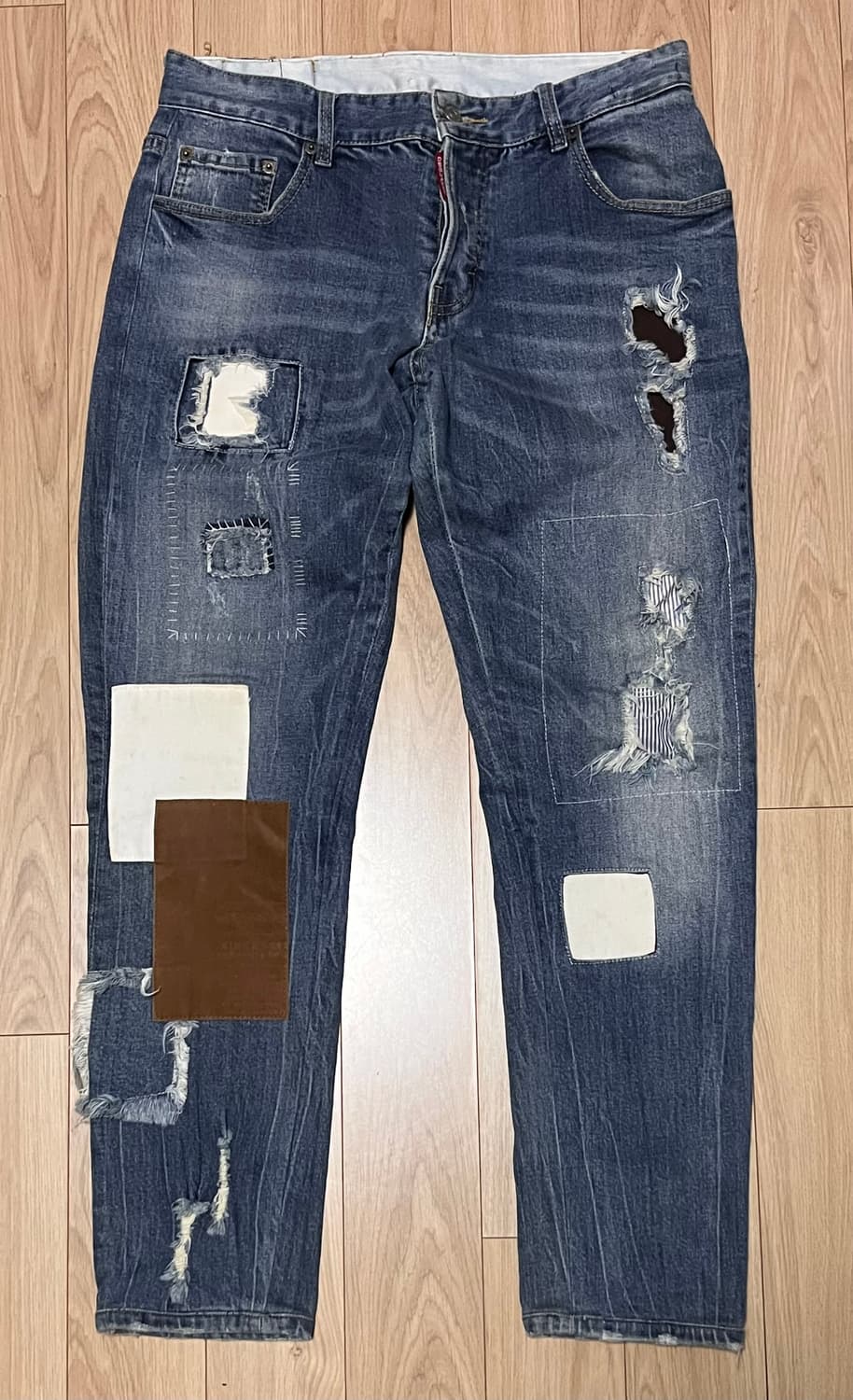 디스퀘어드 DSQUARED2 패치워크 데님 팬츠 50 상품이미지1