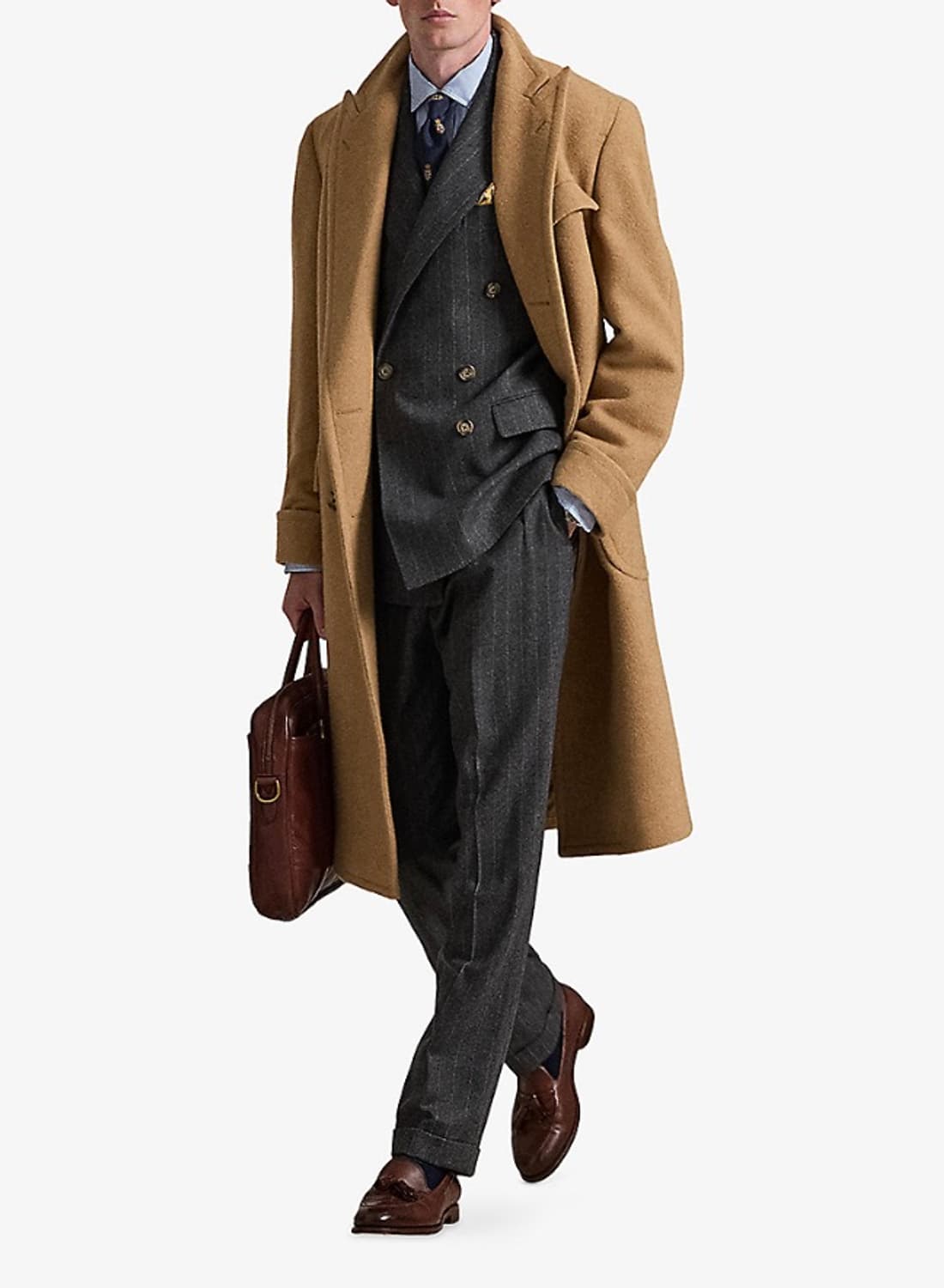 구매글) 폴로 더블 코트 - 카멜, 헤링본, 글렌 체크 38 구매합니다 상품이미지3