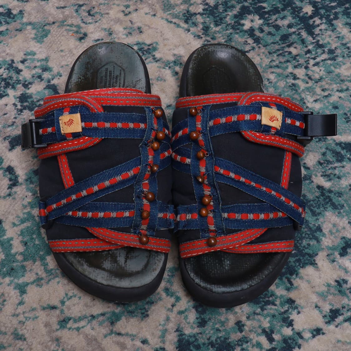 visvim 비즈빔 크리스토 인디고 스트라이프 샌들 정품 상품이미지2